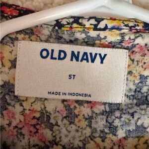 Old Navy Kids Black Checkered and Colorful Floral Dresses 5t